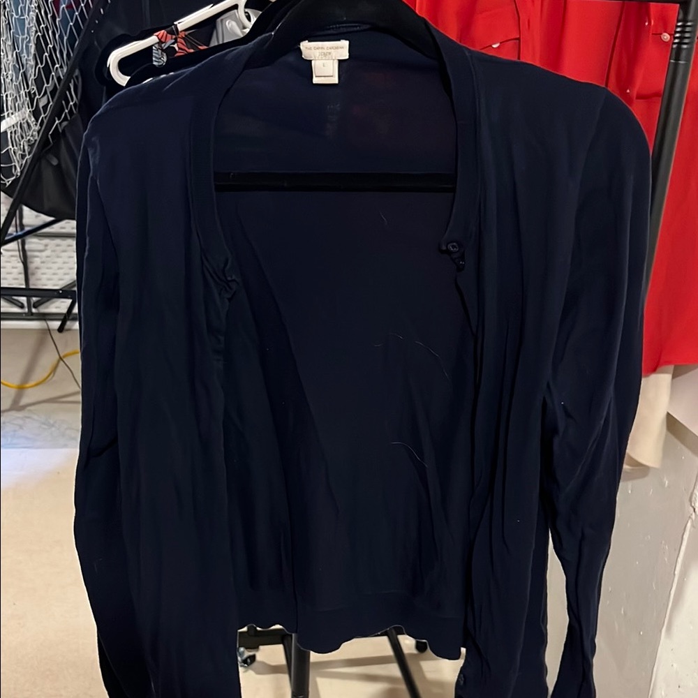 J. Crew Navy Blue Cardigan